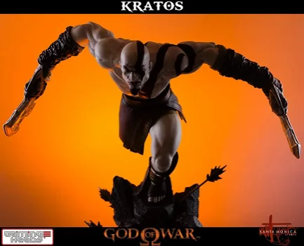 Gaming Heads God of War Statue 1/4 Lunging Kratos - 0