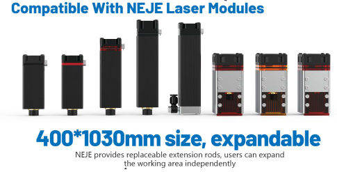 NEJE 3 Pro A40630 5.5W Laser Engraver Cutter, Auto Air Assis - 3