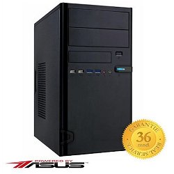 Basic PC Mini Tower (micro-ATX) Behuizing Moederbord met B560 chipset Intel Pentium 2Cores 8GB/500GB