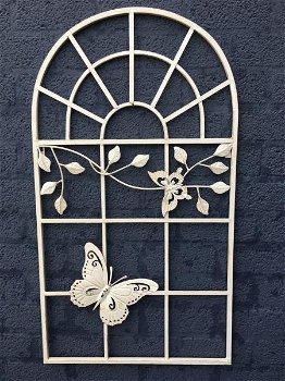 muurdecoratie , raamdecoratie , vlinder wit - 0