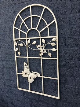 muurdecoratie , raamdecoratie , vlinder wit - 1