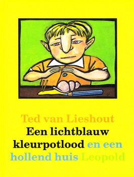 EEN LICHTBLAUW KLEURPOTLOOD EN EEN HOLLEND HUIS - Ted van Lieshout - 0