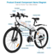 BEZIOR M26 Folding Electric Bike 48V 10Ah Battery 500W Brushless - 7 - Thumbnail