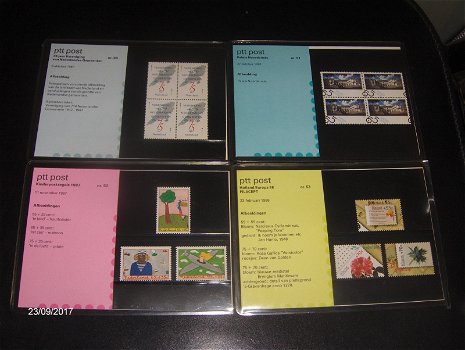 70 Mapjes met Nederlandse postzegels uit de jatren 1982-1990-Tweede deel - 4