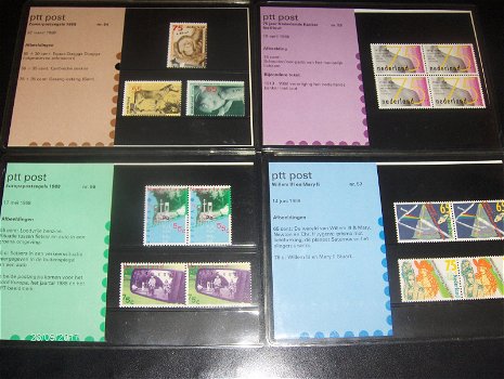 70 Mapjes met Nederlandse postzegels uit de jatren 1982-1990-Tweede deel - 5