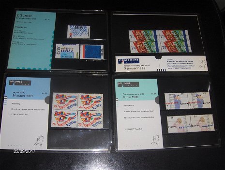 70 Mapjes met Nederlandse postzegels uit de jatren 1982-1990-Tweede deel - 7