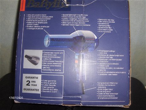 Babyliss Moonlight Professionele Fohn met 5 instelbare temperaturen. - 0