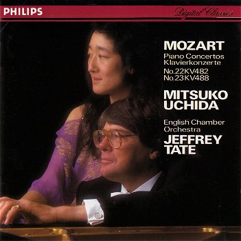 Mitsuko Uchida - Mozart, English Chamber Orchestra, Jeffrey Tate – Piano Concertos No.22 KV482, - 0