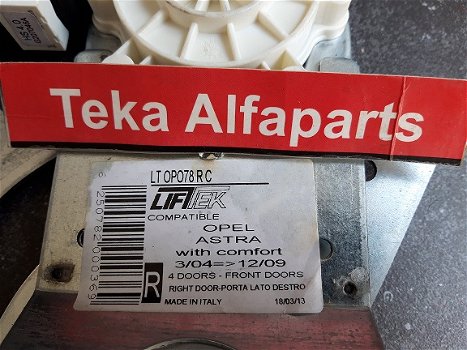 Opel Astra H Raammechanisme Liftek LTOPO78RC RV - 2