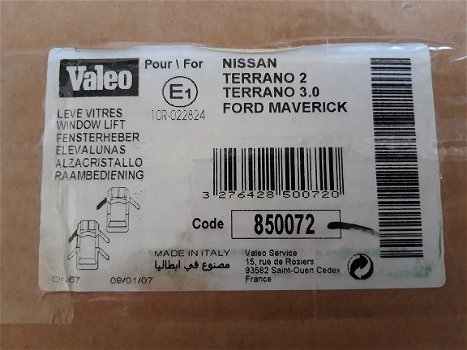 Nissan Terrano Ford Maverick Raammechanisme Valeo 850072 LV - 3