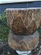 Indonesische houten hocker , hout , groot , vijzel - 7 - Thumbnail