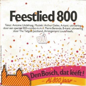 Feestlied 800 (Den Bosch 1985) - 0