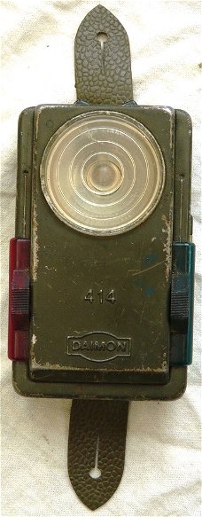 Zaklamp, West-Duits, BRD, type: DAIMON 414, Bundeswehr, jaren'60/'70.(Nr.1)