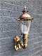 Wandlamp , tuinlamp , koper en messing , lamp tinus - 0 - Thumbnail