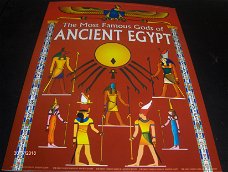 Egyptologie: The Most Famous Gods of Ancient Egypt-The Nile Map: Alexandria-Cairo-Luxor-Aswan-Sinai.