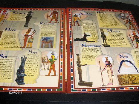 Egyptologie: The Most Famous Gods of Ancient Egypt-The Nile Map: Alexandria-Cairo-Luxor-Aswan-Sinai. - 1