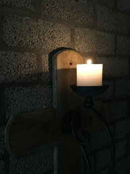 wandkandelaar , lantaarn van een kruis en hout , kruis - 5