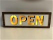 OPEN , gevelreclame, neon , lichtbak , bar open , cafe - 6 - Thumbnail