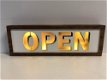 OPEN , gevelreclame, neon , lichtbak , bar open , cafe - 7 - Thumbnail