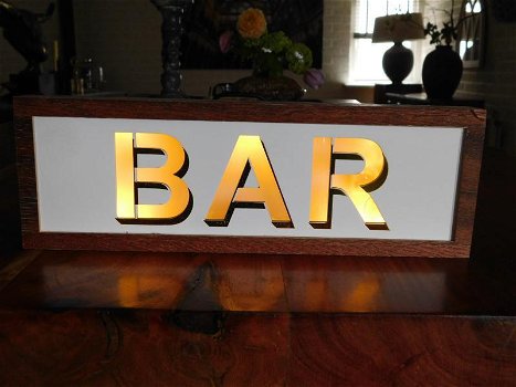 bar , neon-restaurant gevelreclame bar , lamp - 2