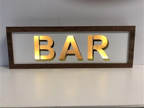 bar , neon-restaurant gevelreclame bar , lamp - 5