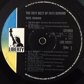 LP - Fats Domino - The very best of - 0