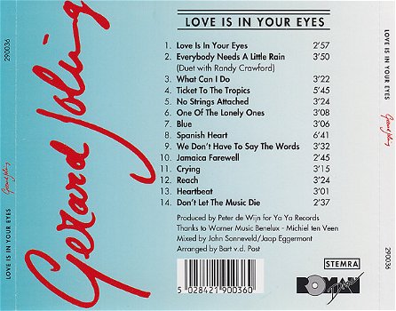 CD Gerard Joling Love Is In Your Eyes - 1