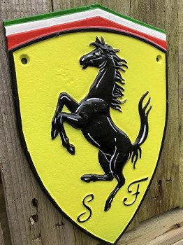 Ferrari logo , embleem, garageplaat - 1