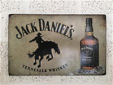 Jack Daniels Whiskey metaal muurbord  ,  kado