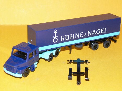 1:87 Praline Scania 142 H 6x4 trekker met opligger K&N - 1