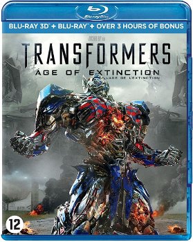 Transformers: Age of Extinction (3D Blu-ray , Bluray en Bonus Bluray , 3 DIscs) - 0