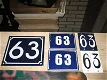 Emaille huisnummer huisnummers bordje bordjes - 2 - Thumbnail