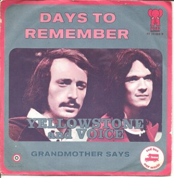 Yellowstone And Voice – Days To Remember (1972) - 0