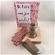 decoratie set houten standaard & quote kaart & flesje met briefjes voor de liefde - 2 - Thumbnail