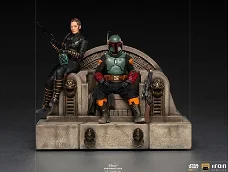 Star Wars "Boba Fet and Fennec Shand on Trone"  Statue