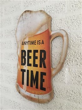 Wandbord bierpul ,anytime is a BEER TIME bier, pils - 4