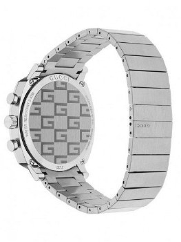 Gucci Grip Stainless Steel Silver Chronograph Dial Bracelet Watch YA157302 - 2