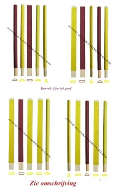 = Assortiment 5 Schuurlatjes =450688