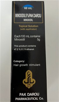 Minoxidil 5% Stimuleert haargroei - 0