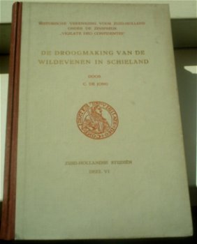De droogmaking van de Wildevenen in Schieland. De Jong.1957. - 0