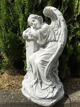 wakende engel , grafbeeld , tuinbeeld - 7