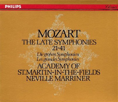 Neville Marriner - Mozart - The Academy Of St. Martin-in-the-Fields – The Late Symphonies - 0