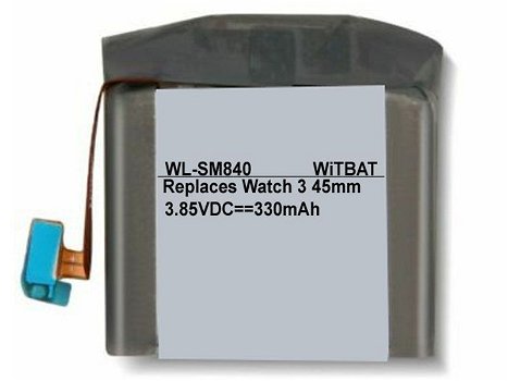 SM-R840 batería de SAMSUNG 45mm Watch3 SM-R840 Watch3 Version EB-BR840ABY - 0