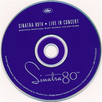 CD - Frank Sinatra - 80 Live in concert - 1