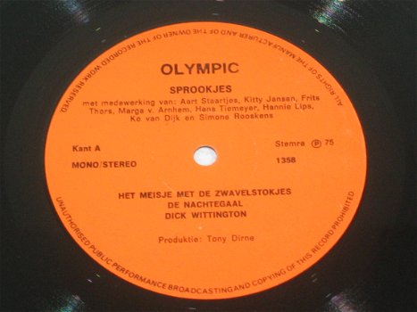 LP - Assepoester - Olympic Records - 7