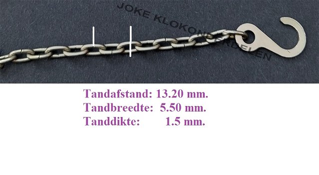 = 2 Klok ketting = z.g.a.n. = 47682 - 1