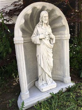 bidkapel met tuinbeeld , Here Jesus - 3