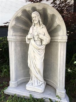 bidkapel met tuinbeeld , Here Jesus - 5