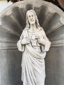 bidkapel met tuinbeeld , Here Jesus - 7