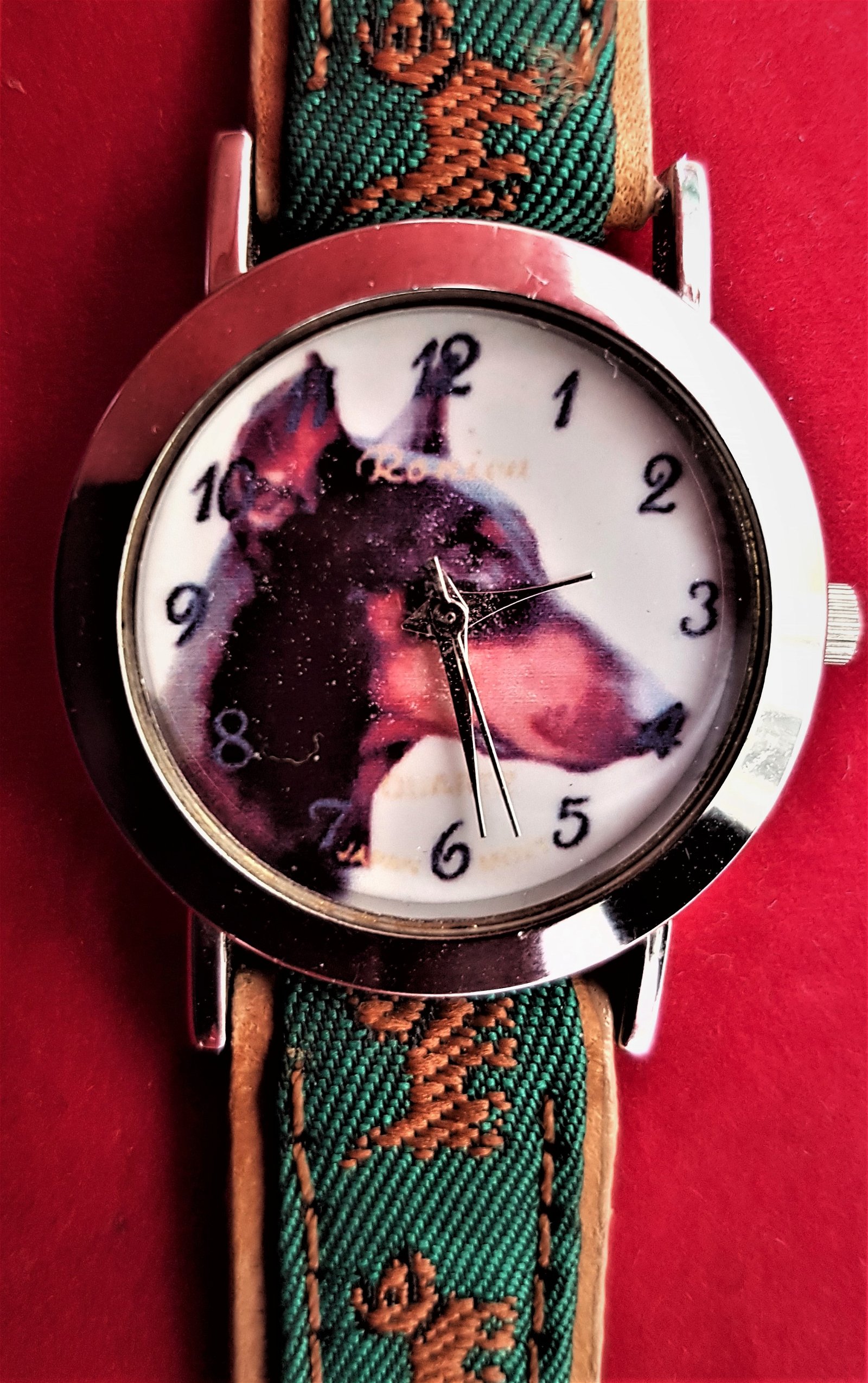 DAMES HORLOGE AFBEELDING DOBERMANN ( NIEUW ) - Afbeelding 2